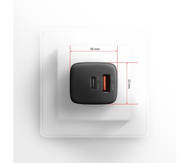 AXAGON ACU-PQ30 Ładowarka sieciowa, PD & QC 30W, QC3.0,4.0/AFC/FCP/PPS/Apple, Czarna - 1353459 - zdjęcie 4